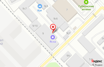 Завод надежных теплиц Ясна в Телевизорном переулке на карте