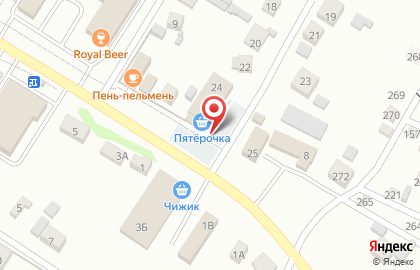 Супермаркет Пятёрочка в Калининском районе на карте