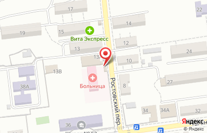 Киоск по продаже молочной продукции в Ростовском переулке на карте