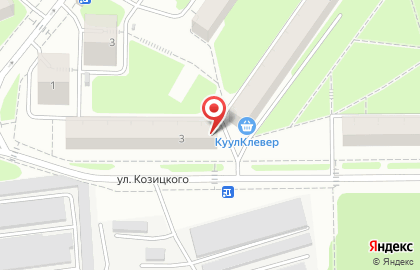 Магазин овощей и фруктов на улице Козицкого на карте