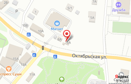 Магазин хозяйственных товаров Хозяин на Октябрьской улице на карте