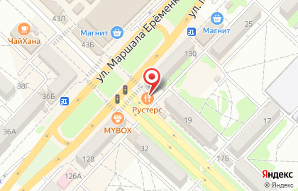 Кафе быстрого питания Рустерс в Краснооктябрьском районе на карте