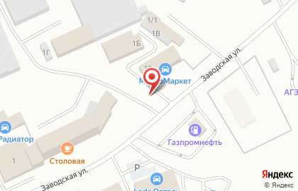 Магазин автоэмалей Сибирский рубеж на 1-ой Заводской улице на карте