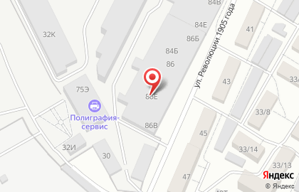 Частная охранная организация Ястреб-Центр на улице Революции 1905 года на карте