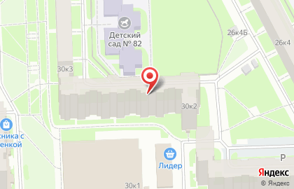 Гламур на проспекте Косыгина на карте