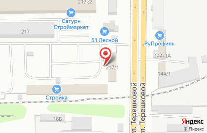 Стройбат на улице Терешковой на карте