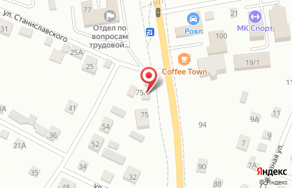 Продуктовый магазин на Воронежской улице на карте
