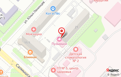 Академия ногтевого искусства Ноктюрн на улице Юных Ленинцев на карте