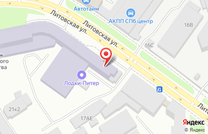 Петербургская стекольная фабрика на карте