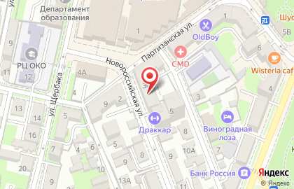 Салон красоты Selfie на Новороссийской улице в Севастополе на карте