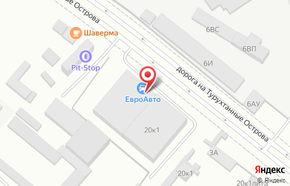 Магазин автозапчастей и сервис ЕвроАвто в Санкт-Петербурге на карте