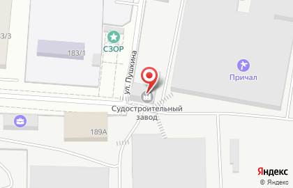 Туристическая база Причал на улице Пушкина на карте