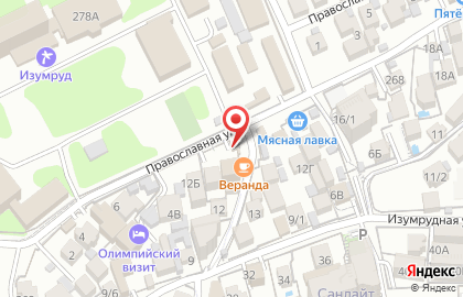 Продуктовый магазин в Сочи на карте