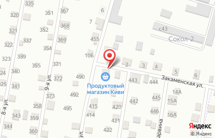 Продуктовый магазин Киви в Советском районе на карте