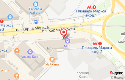 Лето Банк на площади Карла Маркса на карте