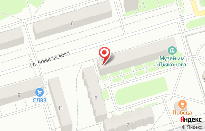 Сервисная компания Северные Окна на улице Маяковского на карте