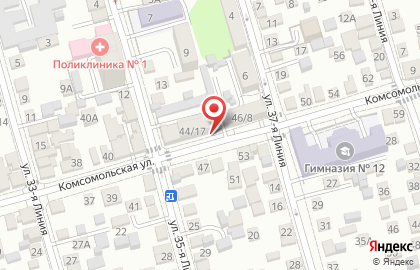 Компьютерный клуб Кибер Арена в Ростове-на-Дону на карте