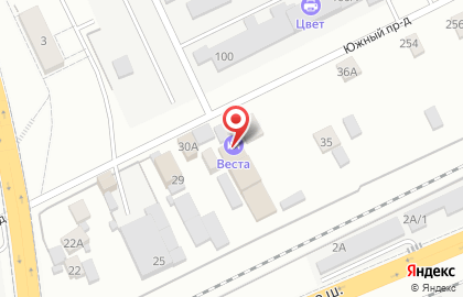 Отель Веста на карте
