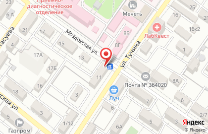 Продовольственный магазин Милана в Грозном на карте