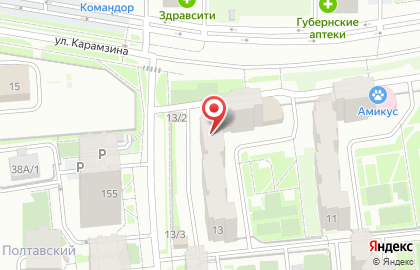 Служба заказа грузового транспорта и грузчиков Taxsee Online в Свердловском районе на карте
