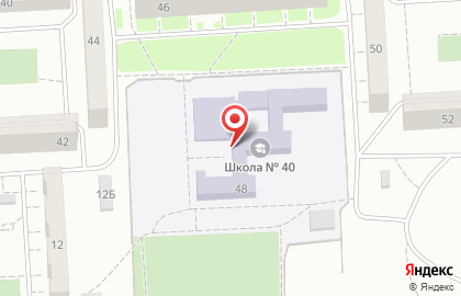 Средняя школа №40 в Дзержинском районе на карте