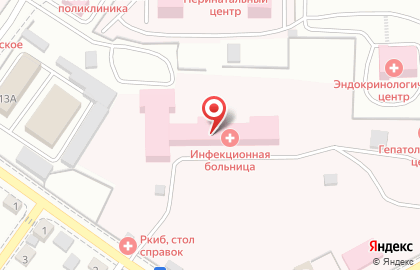 Инфекционная больница в Улан-Удэ на карте
