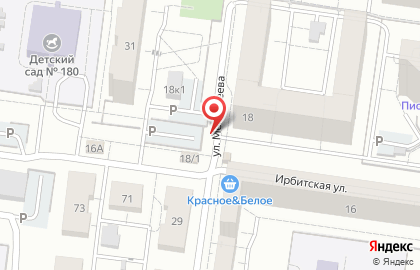 Магазин Фруктовый рай на Машиностроителей на карте
