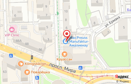 Парикмахерская Визави в Центральном районе на карте