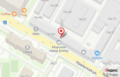 Агат в Василеостровском районе на карте