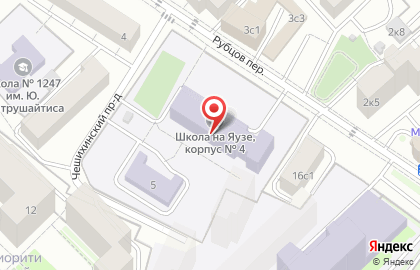 Школа на Яузе с дошкольным отделением в Москве на карте