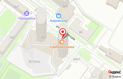 Семейная пекарня Сдобная сказка на улице Пехотинцев на карте