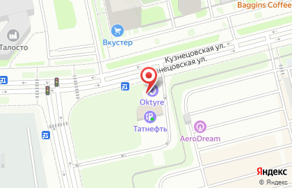 Шиномонтажная мастерская Oktyre на Кузнецовской улице на карте