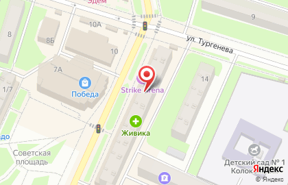 Аптека Диалог на Советской площади в Пушкино на карте