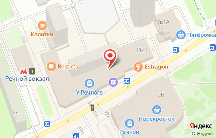 Служба экспресс-доставки DHL в ТЦ У Речного на карте