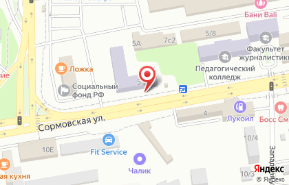 Краснодарский Политехнический Техникум на Сормовской улице на карте