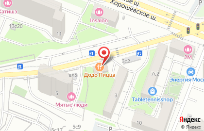 Пиццерия Додо Пицца в Москве на карте