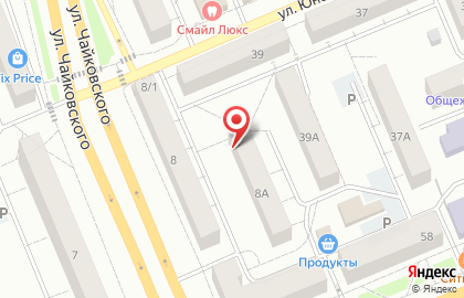 Мини-маркет Фасоль на улице Чайковского на карте