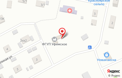 Уфимское, опытно-производственное хозяйство на карте
