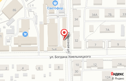 Магазин кондитерских изделий Сладкий мир на улице Хмельницкого на карте