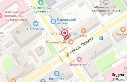 Киоск по продаже печатной продукции на проспекте Ленина на карте