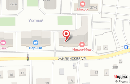 Уютный, ООО Брехово-1 на Жилинской улице на карте