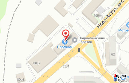 Союз Саратовских Силачей в Заводском районе на карте