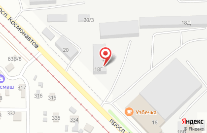 Транспортная компания Вега-транс на проспекте Космонавтов на карте
