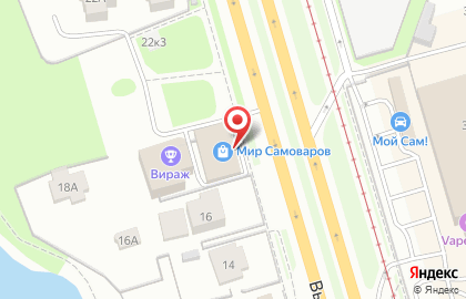 Магазин автотоваров ТехноПарк на Выборгском шоссе на карте