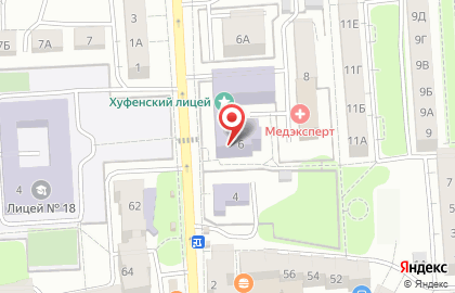 Лицей №18 в Калининграде на карте