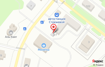 Шаурма в Стрежевом на карте