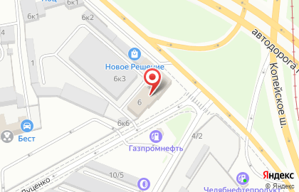 Юридическая компания Контур в Ленинском районе на карте