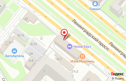Магазин продовольственных товаров на Ленинградском проспекте на карте