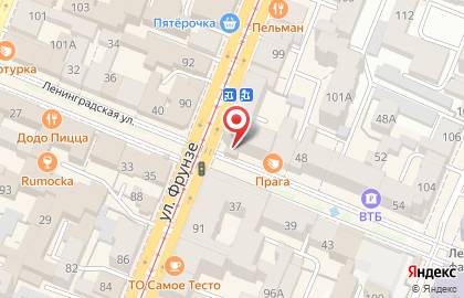 Уличная кофейня Friend Coffee на улице Ленинградской на карте