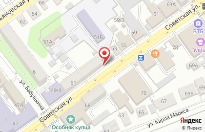Адвокатские кабинеты Тюрина А.В., Тюриной В.В. на карте